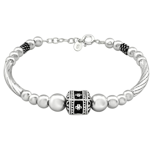 Silver Bali Bracelet