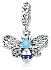 Bee Silver Charm for Bracelets