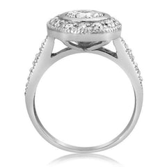 Bezel Halo Ring Set