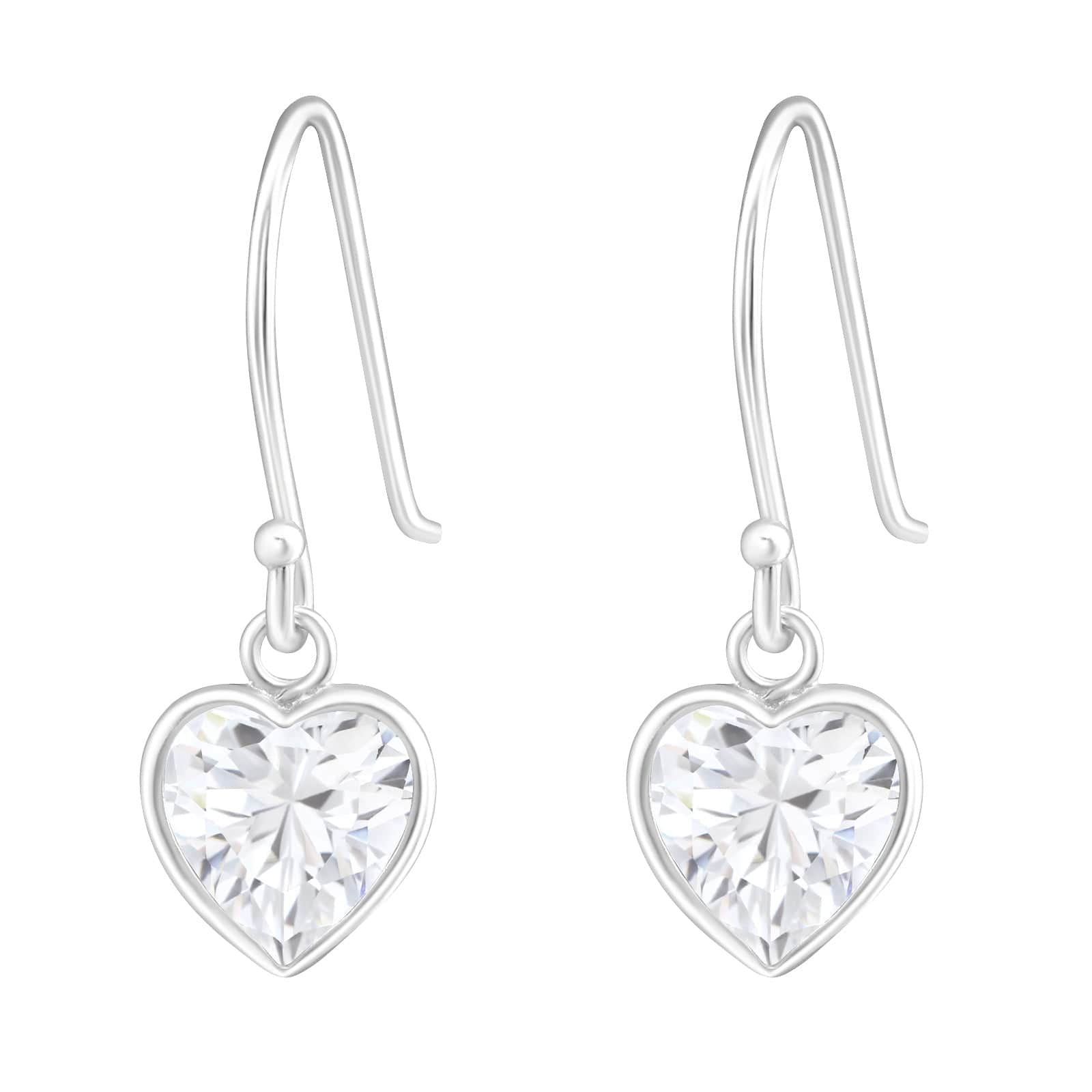 Silver Heart Earrings