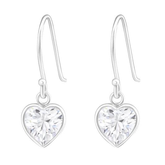 Silver Heart Earrings