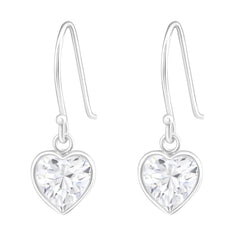Silver Heart Earrings