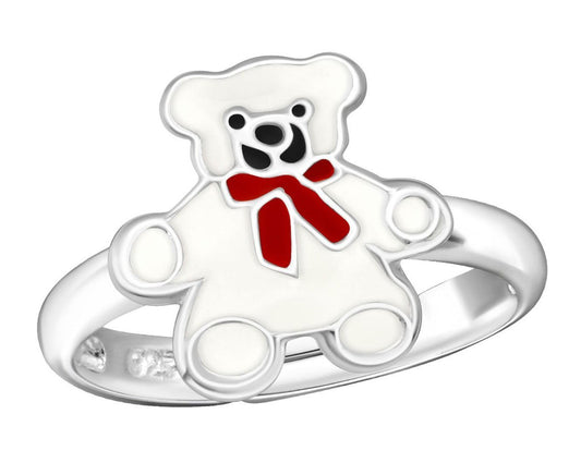 Children's Sterling Silver Bear Ring