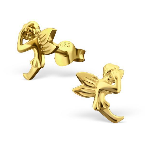 14 K Gold Plated on Sterling Silver Fair lady Earrings