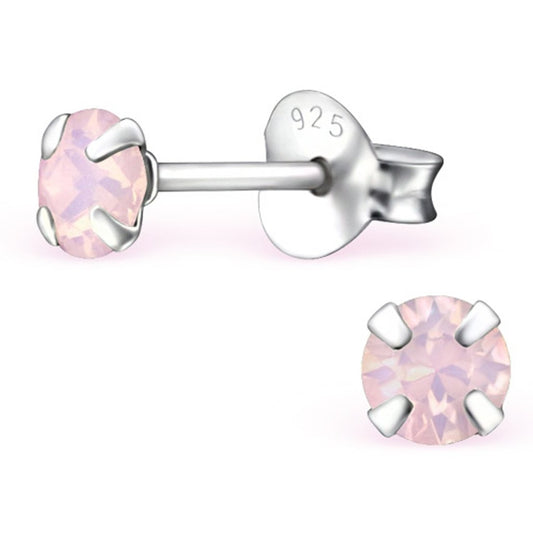 Silver Earrings with Swarovski Crystal