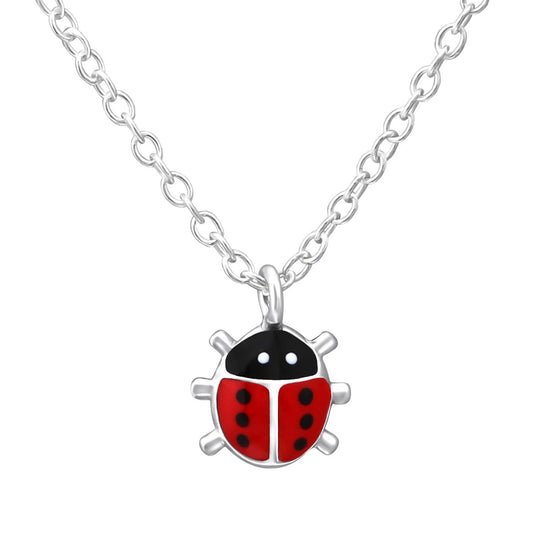 Children's Sterling Silver Ladybug Jewellery Set