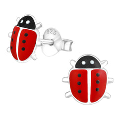 Children's Sterling Silver Ladybug Jewellery Set
