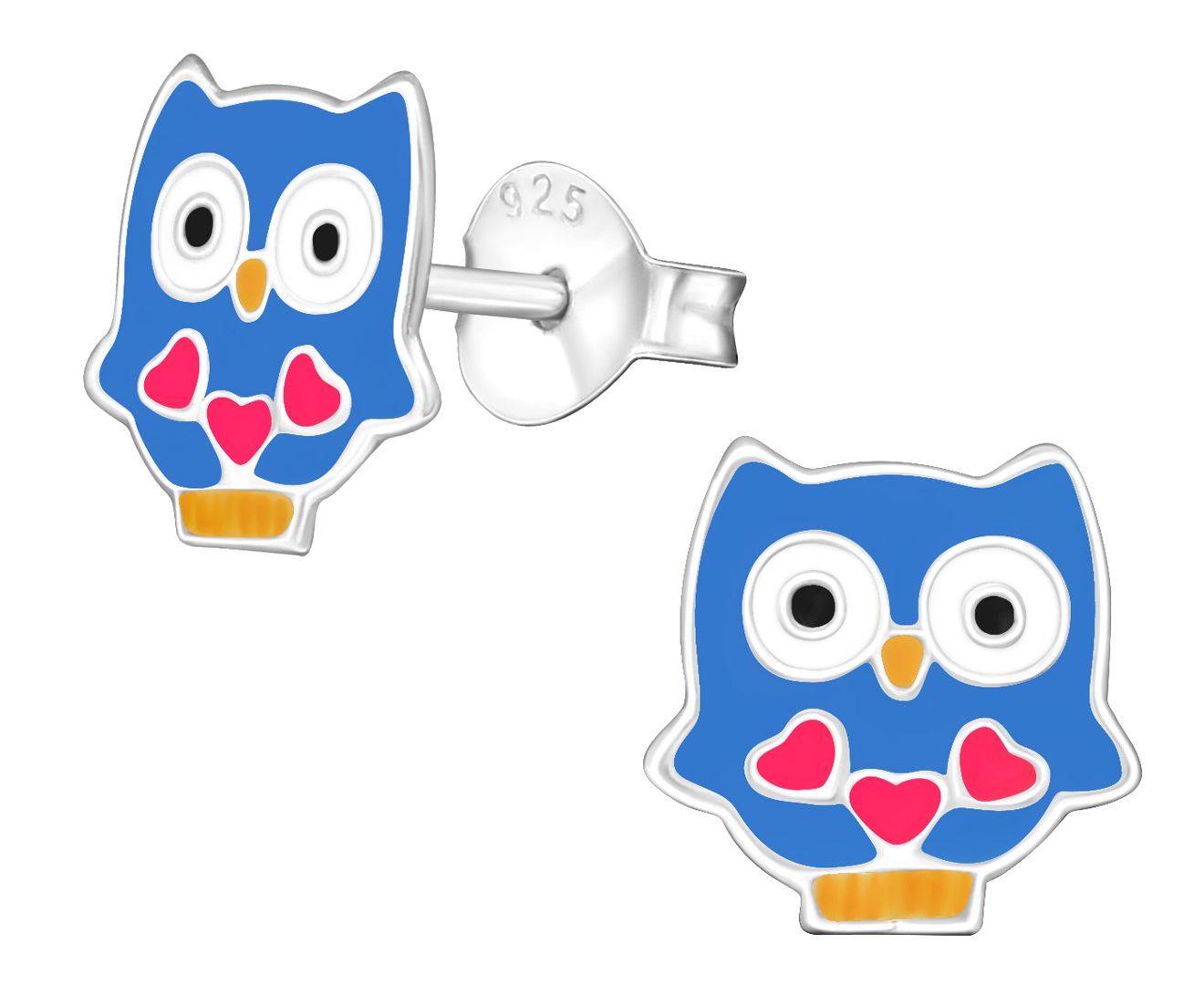Children's Sterling Silver Owl Studs