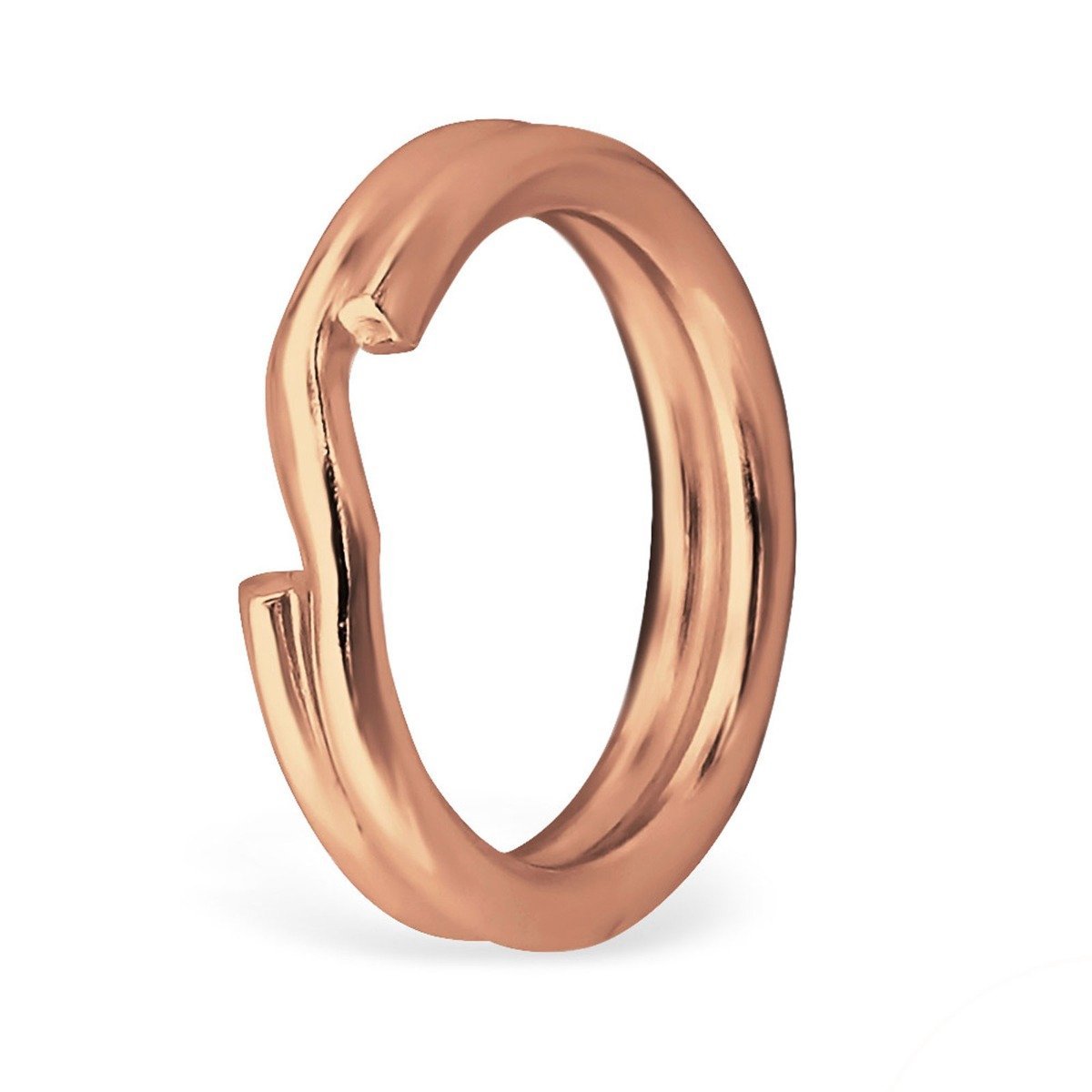 5 X Rose Gold Split Ring
