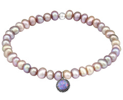Sterling Silver Pearl Round Bracelet