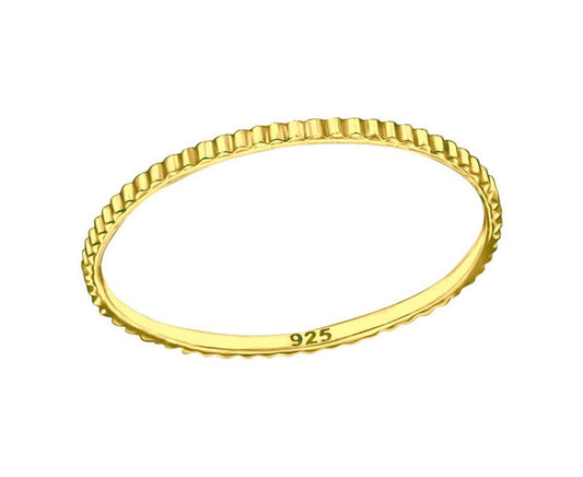 Sterling Silver Patterned Ring