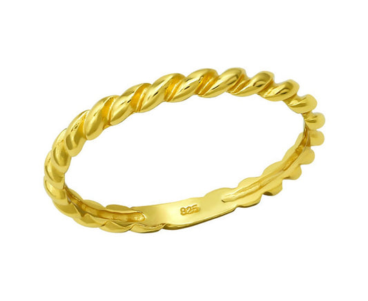 Sterling Silver Rope Ring