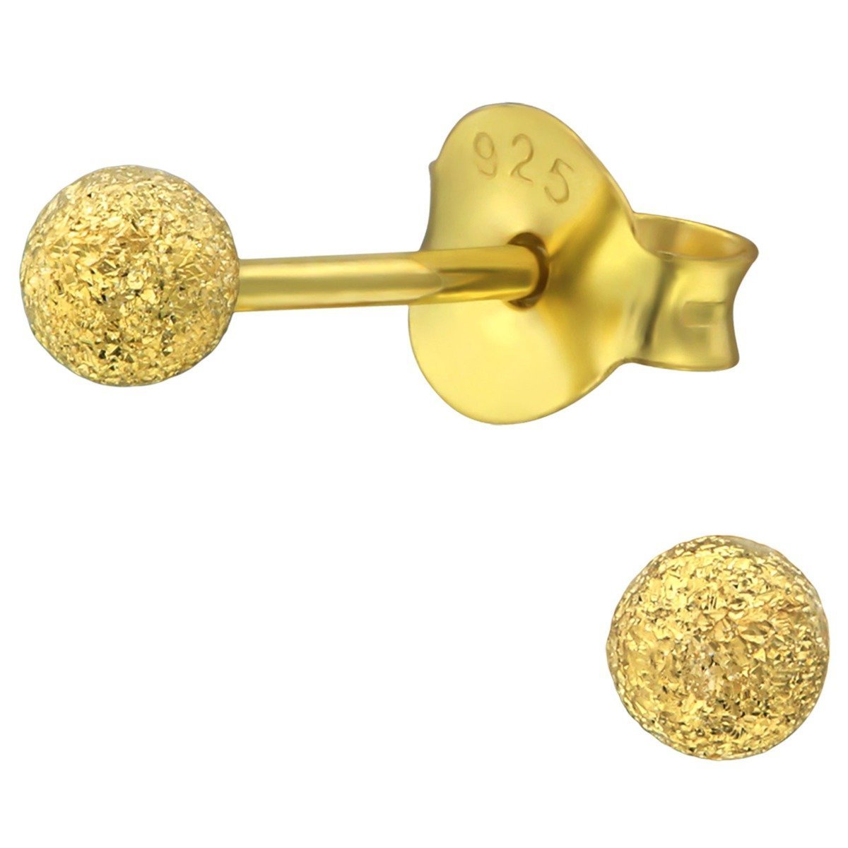 Sterling Silver Ball 3mm Ear Studs