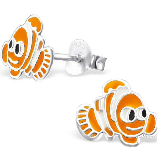 Children's Sterling Silver Fish Ear Studs