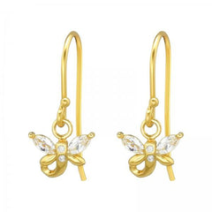 Dragonfly Earrings Gold