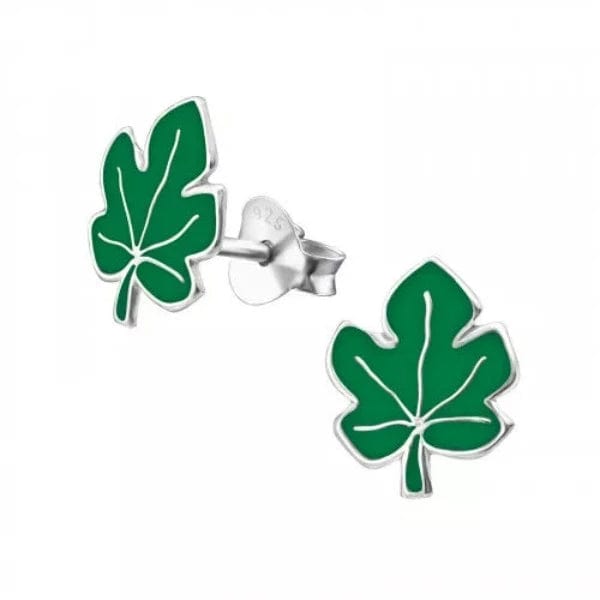 Children Sterling Silver Clover Leaf Earrings