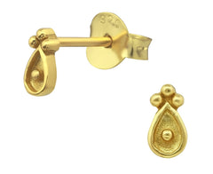 Sterling Silver Antique Ear Studs