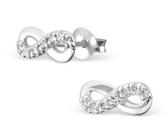 Sterling Silver Infinity Ear Studs