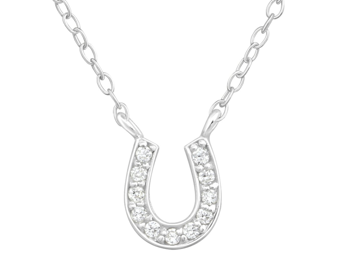 Sterling Silver Horseshoe Necklace