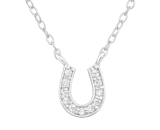 Sterling Silver Horseshoe Necklace