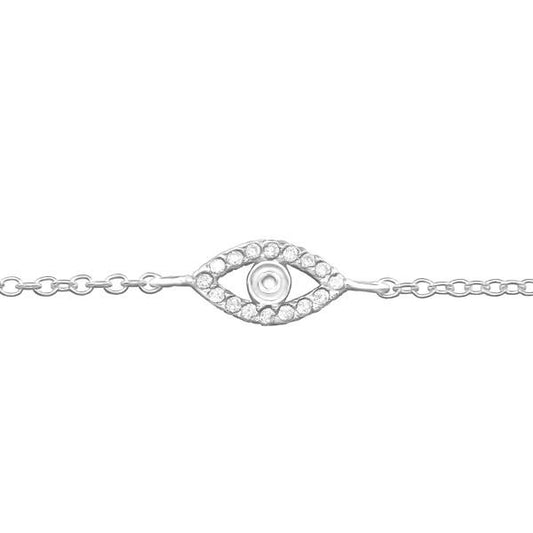 Evil Eye Cubic Zirconia Bracelet