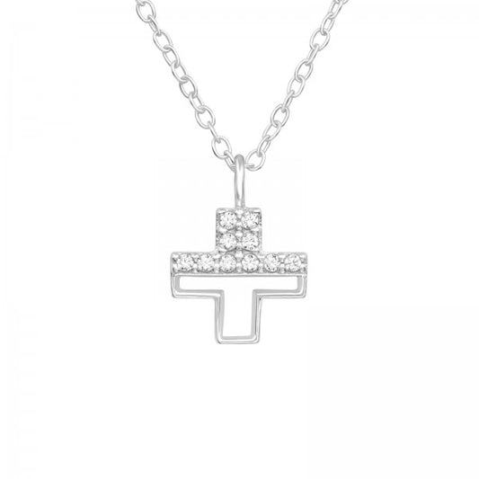 925 Sterling Silver Cross Necklace