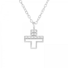 925 Sterling Silver Cross Necklace