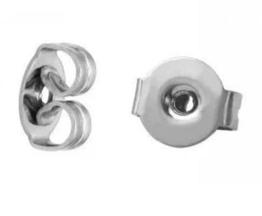 10 Surgical Steel Butterflies Ear backs