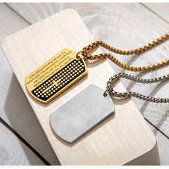 Stainless Steel Bible Verse Necklace