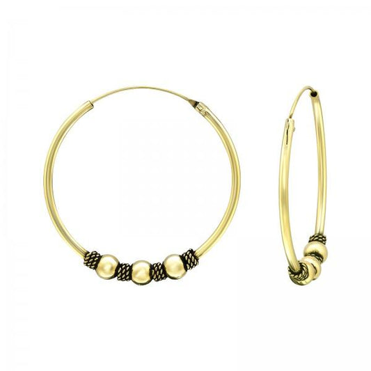 Bali Hoops Gold