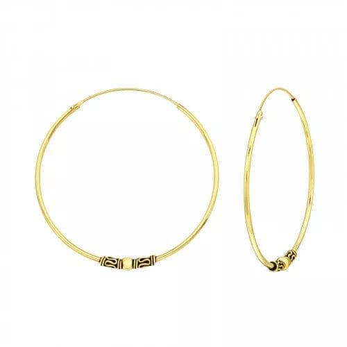 40mm Gold Bali Hoops