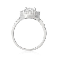 Clear Topiary Crown Ring