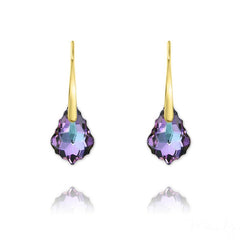 24K Gold Swarovski Crystal Earrings