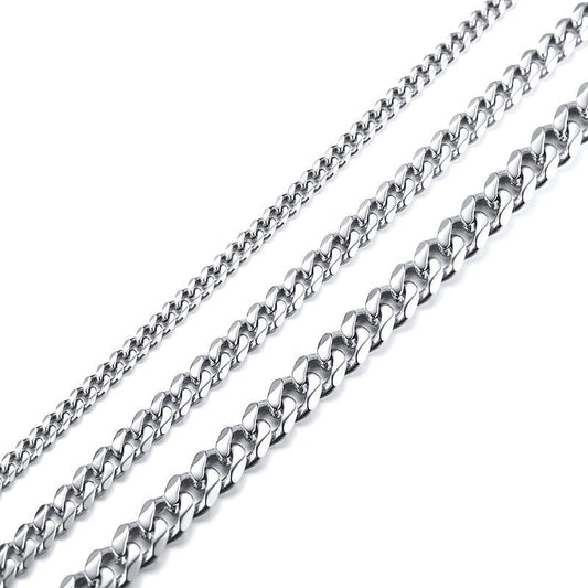 Stainless Steel Cuban Chain Necklace