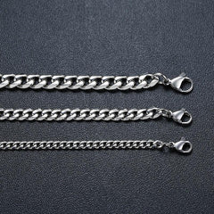 Stainless Steel Cuban Chain Necklace