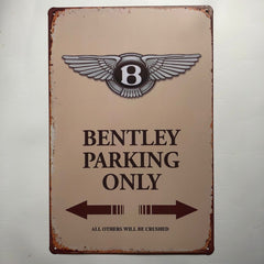 Bentley Parking Only Sign  Tin Poster