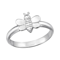 Kids Silver Bee Ring