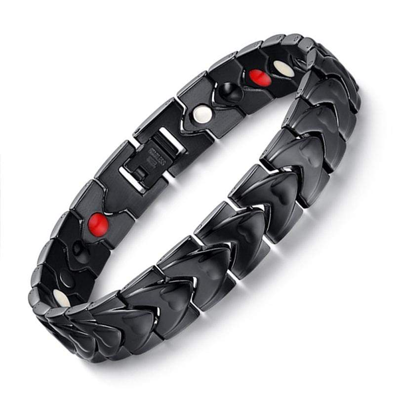 Black Magnetic Health Bracelet