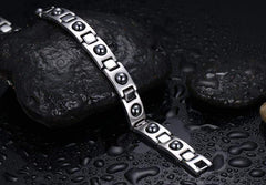 Black Stainless Steel Magnet Therapy Bracelet