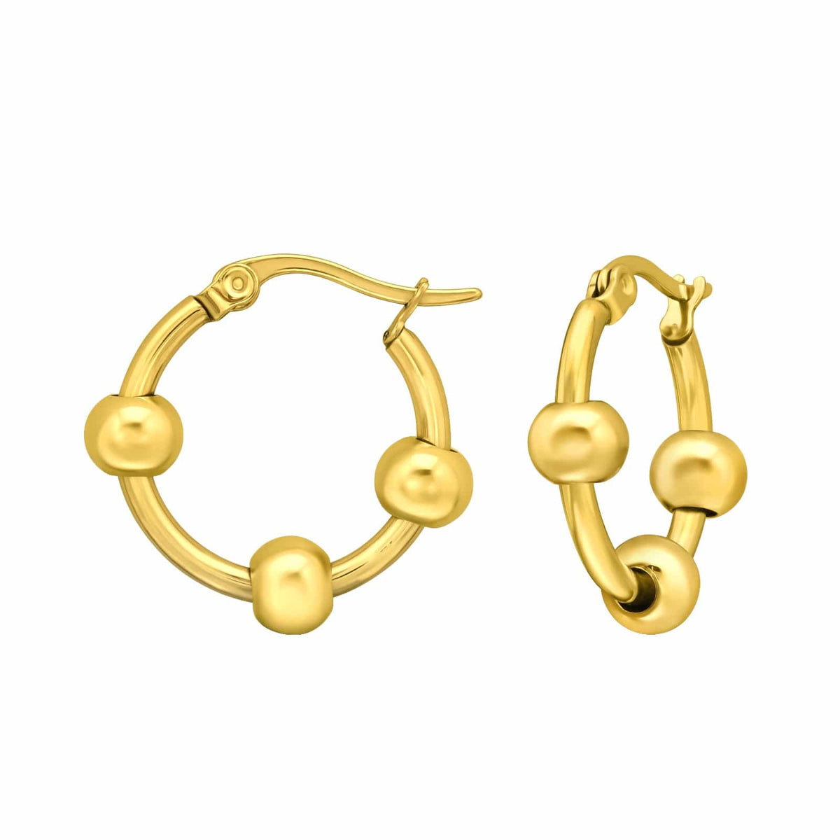 20mm Gold Steel Hoop earrings
