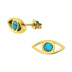 Evil Eye Turquoise Earrings