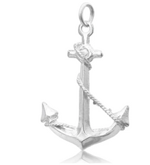 Sterling Silver Large Anchor Charm