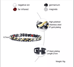 Black Gold Magnetic Bracelet for women