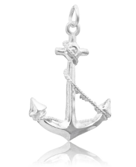 Sterling Silver Large Anchor Charm