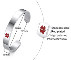 Adjustable Medical Alert Bracelet