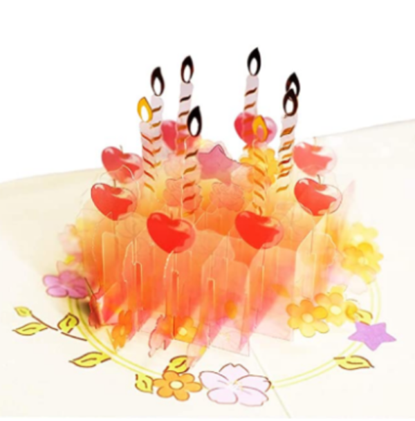 Crystal cake 3D Pop Up Greeting Card