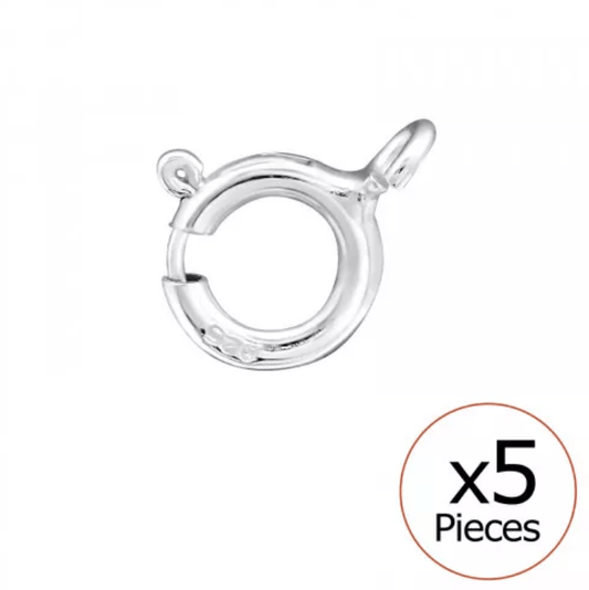 C-Lock Sterling Silver Clasp 5 Pcs Finding