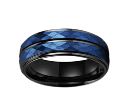 Blue Engagement Ring for Men