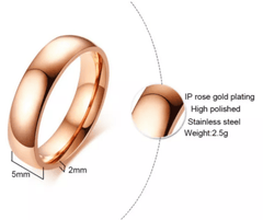 Classic Stainless Steel Personalized Wedding Ring