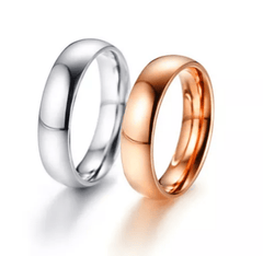 Classic Stainless Steel Personalized Wedding Ring